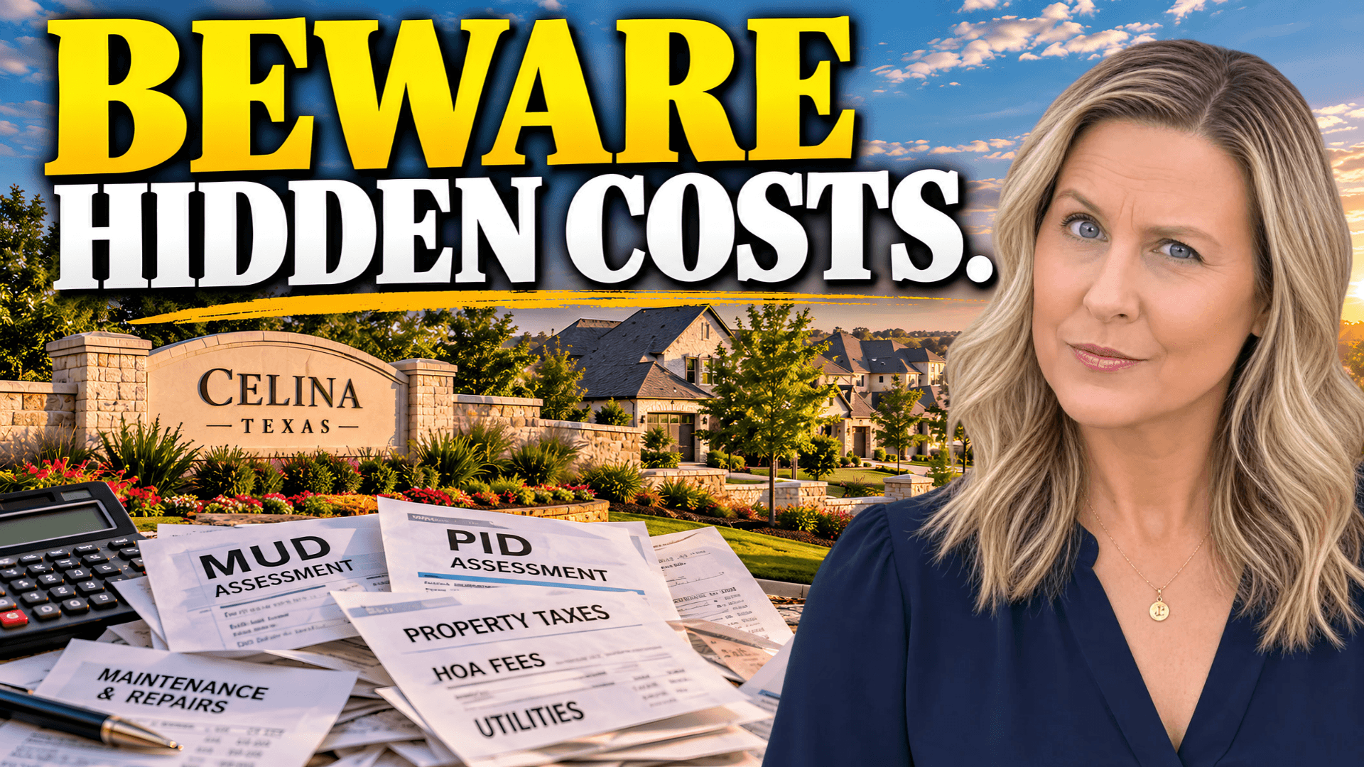 Kristen Carpentier explains the address-level tax, district, school, and commute checks for a Celina home